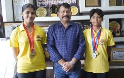 लेजर रन में सोशल बलूनी पब्लिक स्कूल की छात्रा ने जीता स्वर्ण पदक