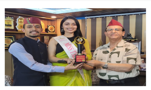 वैष्णवी लोहनी को ‘मिस टैलेंटेड’ खिताब पर सम्मान, साईं सृजन पटल ने किया अभिनंदन