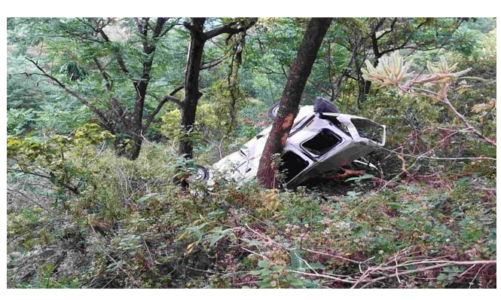 रुद्रप्रयाग में दर्दनाक हादसा: 250 मीटर गहरी खाई में गिरी कार, तीन लोगों की मौत