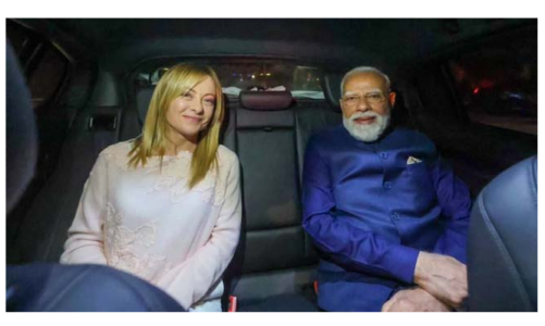 इटली पहुंचे पीएम मोदी, जॉर्जिया मेलोनी ने कहा- “वेलकम माय फ्रेंड”