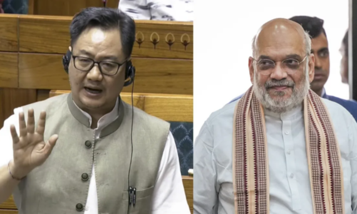 संसद में हंगामे पर भड़के किरेन रिजिजू, बोले- ‘अमित शाह जब जवाब देंगे तो विपक्ष सुन नहीं पाएगा’
